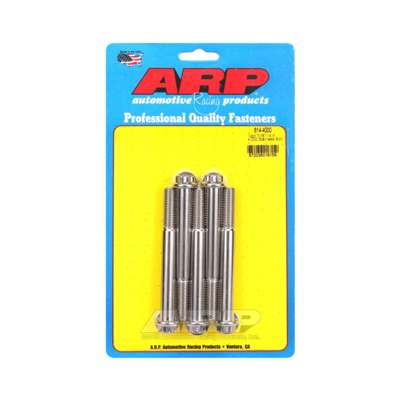 Set de șuruburi și piulițe universale ARP 7/16-14 – Oțel inoxidabil, 12 puncte x 5 - ARP-614-4000 - 614-4000 - 3666618191287